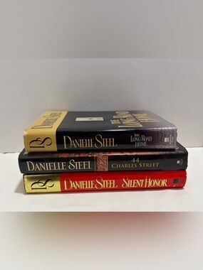 Danielle Steel Books (3) Silent Honor 44 Charles Street The Long Road Home